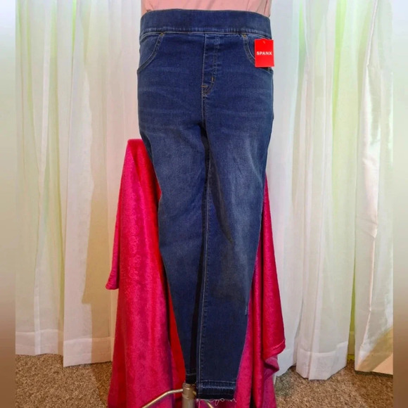 SPANX Women's Skinny Jeans - Blue - Picture 1 of 8
